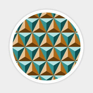 Geometric Triangles Pattern Art Magnet